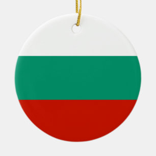 Bulgaria flag ceramic ornament
