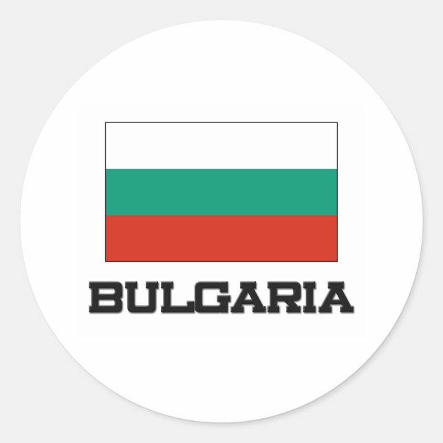 Bulgaria Flag Classic Round Sticker (Front)