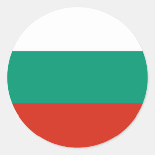 Bulgaria Flag Classic Round Sticker