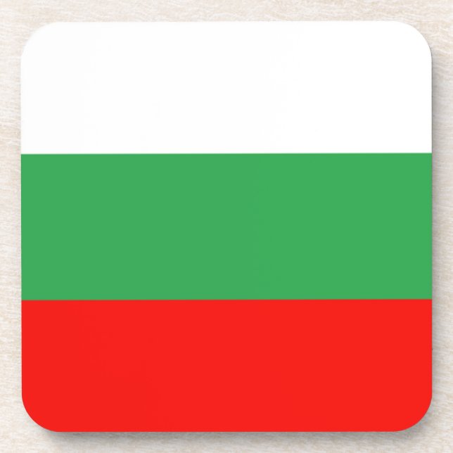 Bulgaria Flag Coaster (Front)
