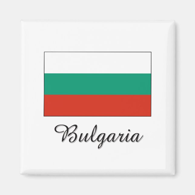 Bulgaria Flag Design Magnet (Front)