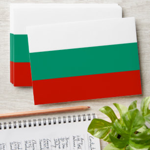 Bulgaria flag envelope