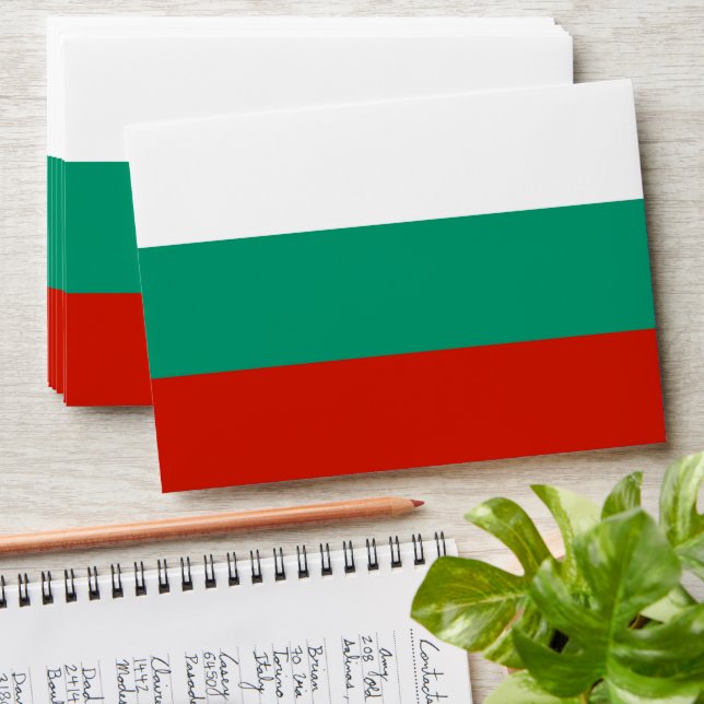 Bulgaria flag envelope (Stacked)
