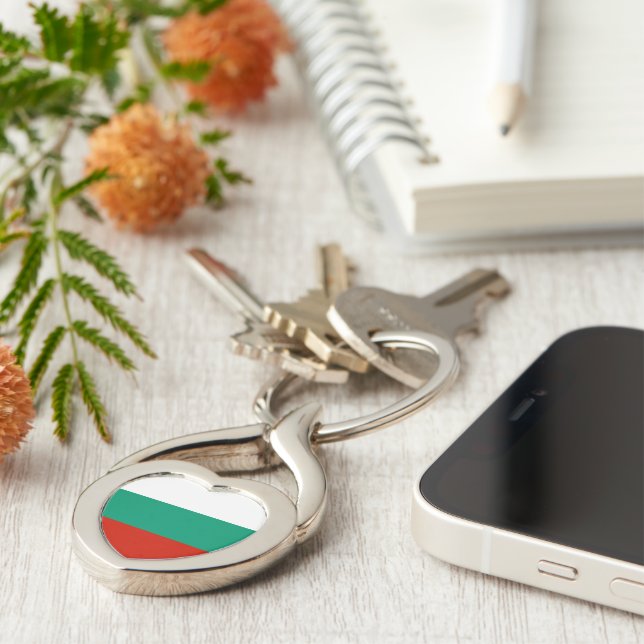 Bulgaria flag keychain (Side)