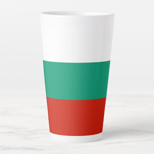 Bulgaria flag latte mug (Front)