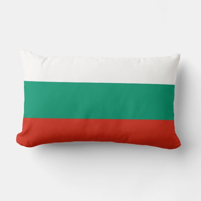 Bulgaria Flag Lumbar Pillow (Front)