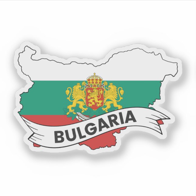 Bulgaria Flag Map (Front)