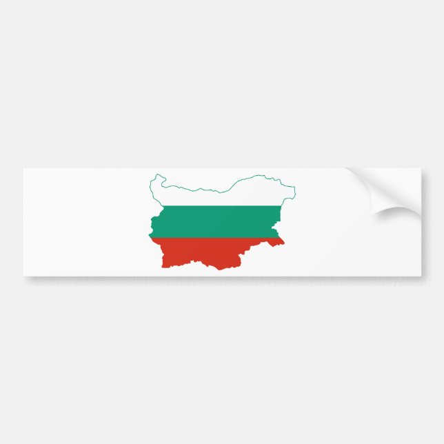 Bulgaria Flag map BG Bumper Sticker (Front)