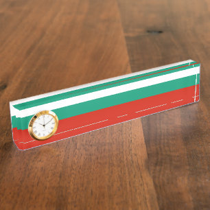 Bulgaria flag nameplate