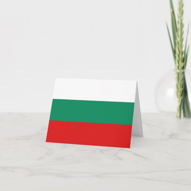 Bulgaria Flag Notecard (Front)