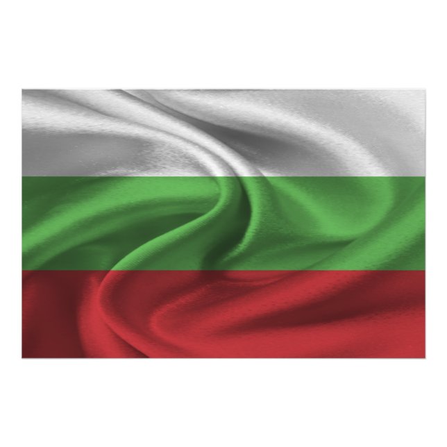 Bulgaria Flag Photo Print (Front)
