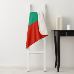 Bulgaria flag sherpa blanket