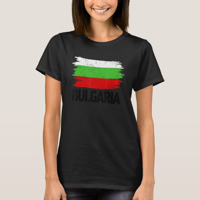 Bulgaria Flag  The Bulgarian Roots Costume Fans Bo T-Shirt (Front)
