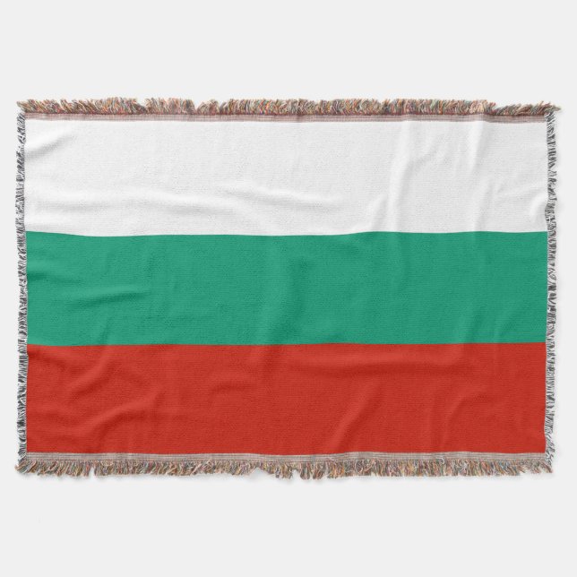 Bulgaria flag throw blanket (Front)