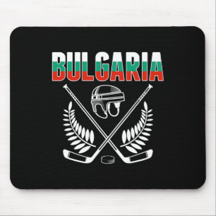 Bulgaria Ice Hockey Fans Jersey - Support Bulgaria Mouse Pad