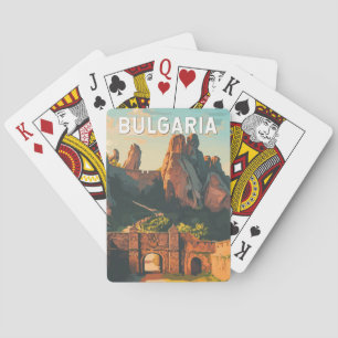Bulgaria Illustration Travel Art Vintage Playing Cards