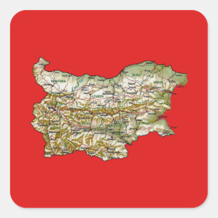 Bulgaria Map Sticker