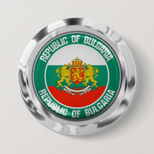 Bulgaria Round Emblem 3 Inch Round Button