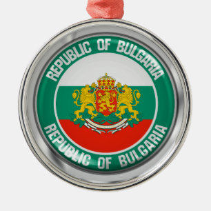 Bulgaria Round Emblem Metal Ornament