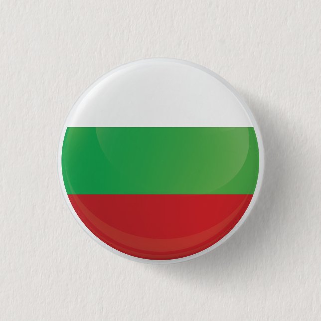 Bulgaria  Round Icon Flag 1 Inch Round Button (Front)