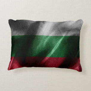 Bulgaria silk flag accent pillow