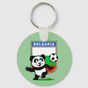 Bulgaria Soccer Panda Keychain