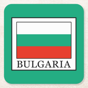 Bulgaria Square Paper Coaster