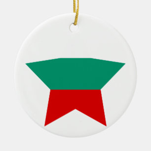 Bulgaria Star Ceramic Ornament