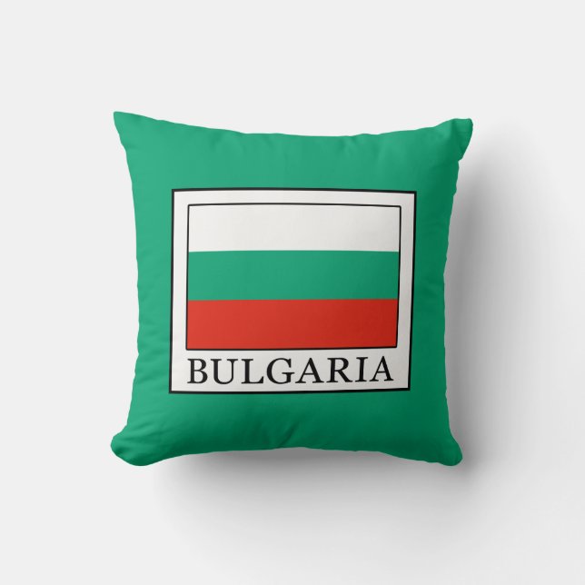 Bulgaria Throw Pillow (Front)