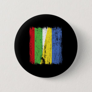Bulgaria Ukraine Half Flag Bulgarian Ukrainian Her 2 Inch Round Button