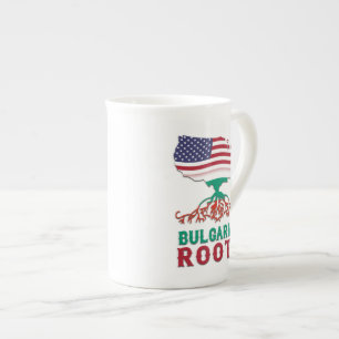 Bulgarian American Roots Bone China Mug