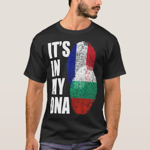 Bulgarian And French Mi DNA Flag Heritage T-Shirt