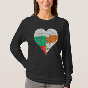 Bulgarian Cypriot Flag Heart T-Shirt