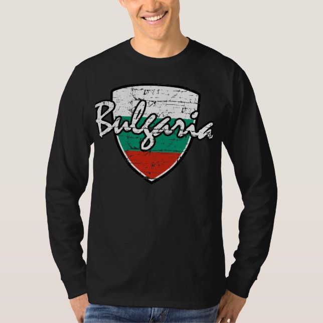 Bulgarian distressed design T-Shirt (Front)