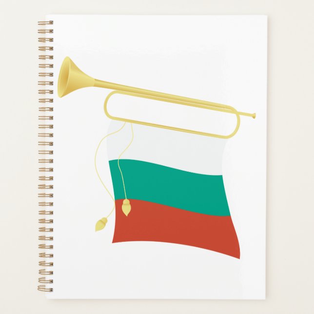 Bulgarian Flag and Bugle (Devant)