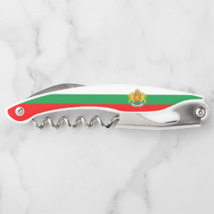 Bulgarian flag-coat of arms corkscrew