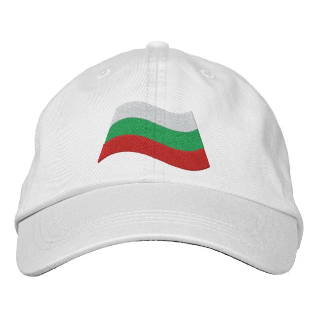 Bulgarian Flag Embroidered Hat (Front)