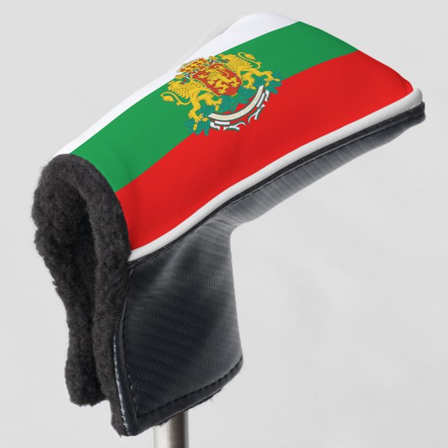 Bulgarian flag golf head cover (3/4 Front)