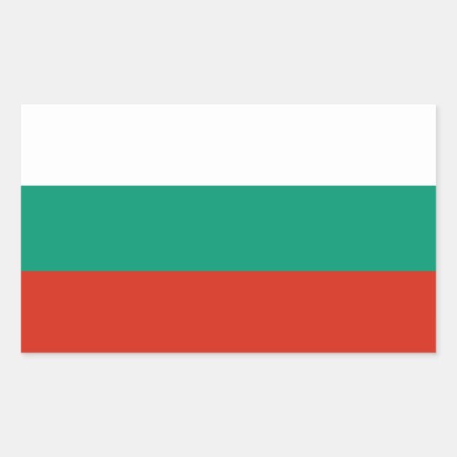 Bulgarian Flag Sticker (Front)