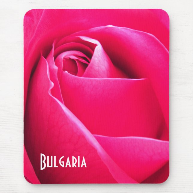 Bulgarian Rose Mouse Pad (Front)