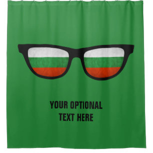 Bulgarian Shades custom shower curtain