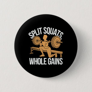 Bulgarian Squat Exercise Bodybuilding Fitness Work 2 Inch Round Button