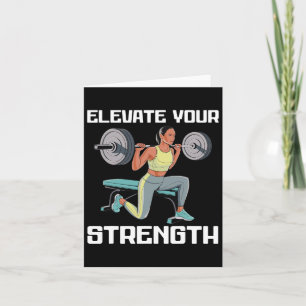 Bulgarian Squat Exercise Bodybuilding Fitness Work Card