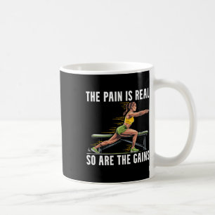Bulgarian Squat Exercise Bodybuilding Fitness Work Coffee Mug