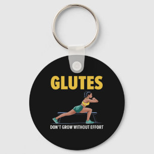 Bulgarian Squat Exercise Bodybuilding Fitness Work Keychain