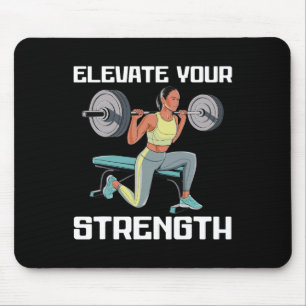 Bulgarian Squat Exercise Bodybuilding Fitness Work Mouse Pad
