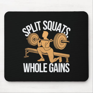 Bulgarian Squat Exercise Bodybuilding Fitness Work Mouse Pad