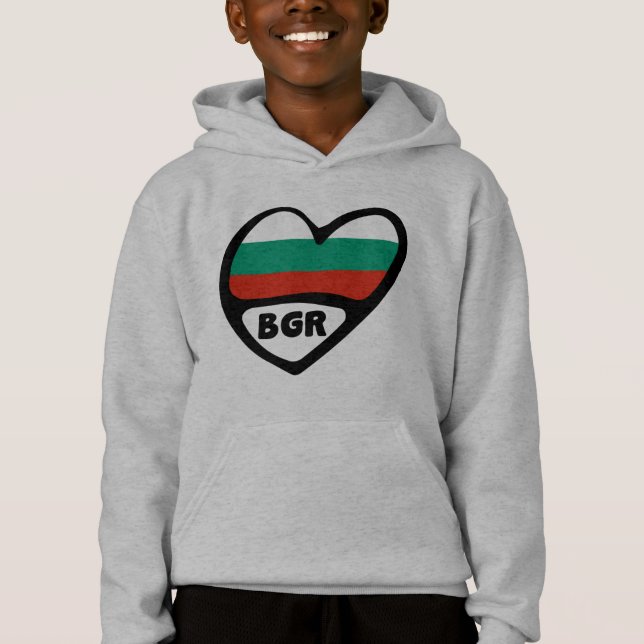 Bulgarie Code Pays Coeur Drapeau, BGR (Devant)