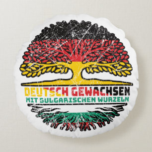 Bulgarisch Deutsch Deutschland Baum Round Pillow