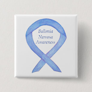 Bulimia Nervosa Awareness Ribbon Custom Pin